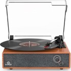 Vintage Vinyl Record Player Turntable - 3 Speed  Auto Stop  Wireless Rca Output 
