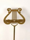 Circa Late 19th Century Victorian Brass Lyre Music Stand Hight Adjustable  Uk