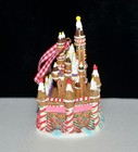   flaw   Disney World Gingerbread Cinderella Castle Christmas Ornament  Rare 