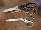 Vintage Sewing Lot  J  Wiss   Sons Model-a Pinking Shears   Singer 608 Scissors