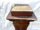 Antique Victorian Oak Newel Post  Column Architecture Salvage