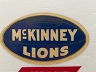 1952 Texas High School Football Schedule Mckinney Lions Decal Three Ribbons