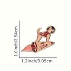Astronaut Laika Space Dog Enamel Pin Hat Backpack Jackets Badge Brooch Lapel