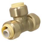 10 Pack Xfitting 1 2  Push Fit Tee W  1 Disconnect Clip 1 2  Push To Connect Tee