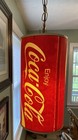 1970 s Rare Vintage Coca-cola Can Hanging Light In Very Good Condition