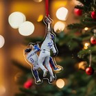 Andy Pages Kike Hernandez Outfield Catch Baseball Ornament  World Series Champs 