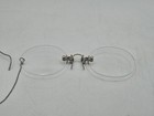 Antique Pince Nez Eyeglasses With Security Chain Ear Wire Gold Filled  Hard Case