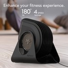 Vornado Fly Max Floor Fan  4 Speed  180   Tilt  Remote  2300 Fpm  Black