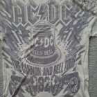 Ac dc Rockware T Shirt 2007 Tour Hells Bell Cannon Size M Ivory  light Stains 