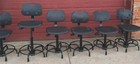 Lot Of 8 Bio-fit Black Stool Office Medical Clinic Exam Stools Chairs Freeship