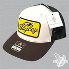 Vintage Retro Bagley Fishing Lures Patch Richardson 112 Trucker Hat Black White