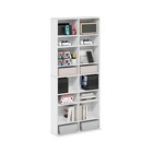 Furinno Media Storage Tower White Compact 16-shelf Adjustable Dvd Cd Game Rack