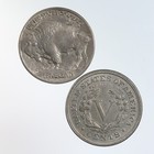 Raw 1913 Buffalo 5c   1883 Liberty Head 5c