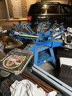 Silk Screen Machine And Conveyor Belt Dryer    Flash Dryer   4 Station  6 Screen