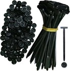 Universal Cabletie Buckle  Heavy Duty Self-locking Nylon Zip Tiesholder 50-150pc