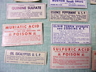 68 Different Vintage Pharmacy Medicine Apothecary Bottle Labels Poisons Etc 