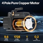 9 6 Cfm 1 Hp Hvac Vacuum Pump Dual-stage Rotary Vane 110v W  Oil For R134a R410a