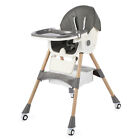 6 In 1 Convertible Baby High Chair Infant Feeding Chair W folding  Adjustable Us