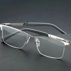 Metal Reading Glasses Anti Blue Light Half Frame Presbyopia Readers  1 0 To  4 0