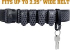 Basketweave Duty Belt Keeper With Double 2 25  Wide  Hidden Snap 