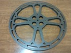 Vtg Metal Film Reel Goldberg Bros Large 2000  600m 16mm Slotted Retro Rare