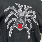 Vtg Dragonfly Roadhouse Y2k Embroidered Spider Black Button Up Shirt Men s 2xl