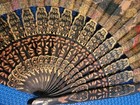 Vintage Japanese Folding Fan With Box Beautiful Design