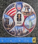 2026 Fifa World Cup Usa Soccer Ball Depicting Different Us Sites Decal   Sticker
