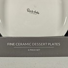 Sur La Table Dessert Plates 4 Pack White Fine Ceramic 7 75  New In Box