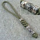 550 Paracord Knife Lanyard With Stainless Steel Beads   Knife Lanyard Bead