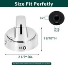 5pack Stainless Steel Control Knob Compatible With Ge Gas Range Stove Wb03x24818