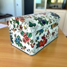 Vintage Daher Tin Metal Box Hinged Lid Made In England 6 x4-1 4 x4 