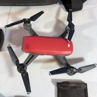 Dji Spark Camera Drone Model Mm1a - Red W  Controller   2 Batteries