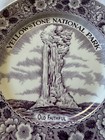 Vintage Yellowstone National Park Old Faithful Souvenir Plate