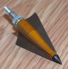 Lot Of 6 Vintage Satellite 3 Blade Broadheads Metal Archery Arrow Heads W blades