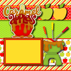 Caramel Apples - Premade Scrapbook Pages Paper Printed Layout Dbds