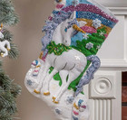 Santa s Unicorn Felt Stocking Kit   Bucilla 89250e
