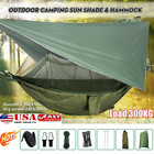 1 2 Person Camping Hammock With Mosquito Net   Rainfly Cover Tarp Fall Camping