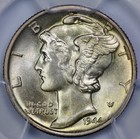 1944 Mercury 10c Silver Dime Pcgs Ms 67