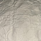 Pottery Barn Ambrosia Matelasse Euro Sham Pillow White Floral Quilted 27   x28   