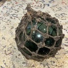 Antique Japanese Glass Fishing Float Hand Blown Great Mark