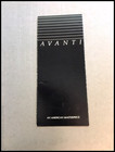 1984 Avanti Vintage Car Sales Brochure - Coupe American Automobile Studebaker