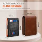 Mens Rfid Leather Bifold Wallet Money Clip Slim Front Pocket Card Holder 11