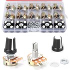80 Pcs Potentiometer Kit With Knobs B1k 2k 5k 10k 20k 50k 100k 250k 500k 1m Ohm