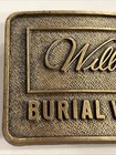 Vtg Wilbert Burial Vaults Belt Buckle Funeral Casket Vault Advertising Oddities