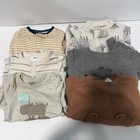 Baby Boy Clothes Lot 6 Pcs 0-3m Mixed Brand  Bodysuits  And Sets