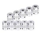 Flexible Shaft Coupling Connector Coupler Cnc 3d Printer Stepper Motor 3 - 10mm