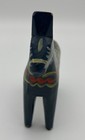Vintage Swedish Folk Art Wooden 5    Blue Dala Horse Nils Olsson Sweden