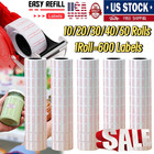 For Mx-5500 Price Tag Gun Sticker Red Line 600 Labels Per Roll Refill Ink Roller