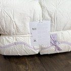 Pottery Barn Kids Stripe Bow Comforter  Twin 100  Cotton   Lavender